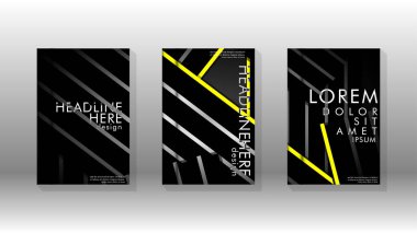 Geometrik tasarım arka planlı kapak kitabı.