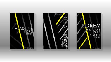 Geometrik tasarım arka planlı kapak kitabı.