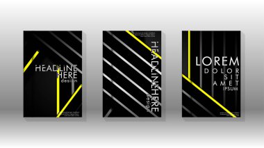 Geometrik tasarım arka planlı kapak kitabı.