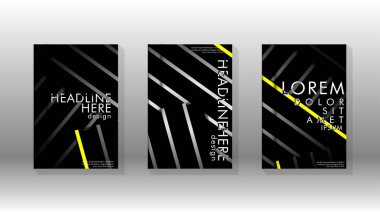 Geometrik tasarım arka planlı kapak kitabı.