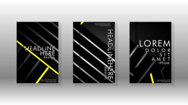 Geometrik tasarım arka planlı kapak kitabı.