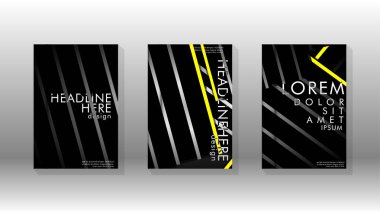 Geometrik tasarım arka planlı kapak kitabı.