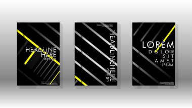 Geometrik tasarım arka planlı kapak kitabı.