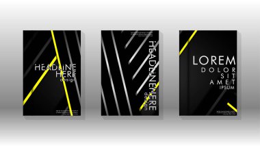 Geometrik tasarım arka planlı kapak kitabı.