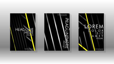 Geometrik tasarım arka planlı kapak kitabı.