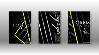 Geometrik tasarım arka planlı kapak kitabı.