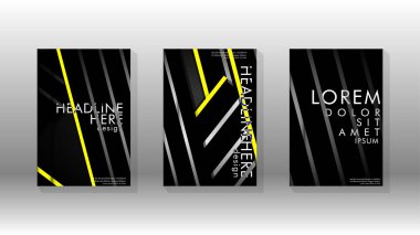 Geometrik tasarım arka planlı kapak kitabı.