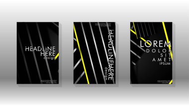 Geometrik tasarım arka planlı kapak kitabı.