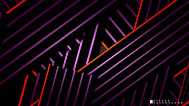 Soyut vektör arkaplanı. Geometrik Çizgiler - Yaratıcı ve İlham Tasarımı