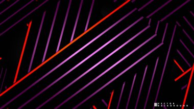 Soyut vektör arkaplanı. Geometrik Çizgiler - Yaratıcı ve İlham Tasarımı