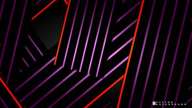 Soyut vektör arkaplanı. Geometrik Çizgiler - Yaratıcı ve İlham Tasarımı