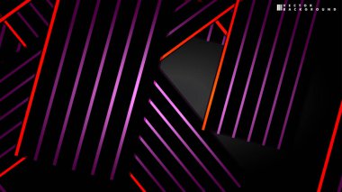 Soyut vektör arkaplanı. Geometrik Çizgiler - Yaratıcı ve İlham Tasarımı