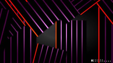 Soyut vektör arkaplanı. Geometrik Çizgiler - Yaratıcı ve İlham Tasarımı