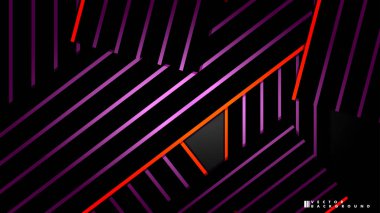 Soyut vektör arkaplanı. Geometrik Çizgiler - Yaratıcı ve İlham Tasarımı