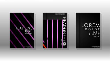 Geometrik tasarım arka planlı kapak kitabı.