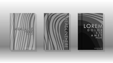 Geometrik tasarım arka planlı kapak kitabı.