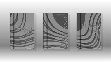 Geometrik tasarım arka planlı kapak kitabı.