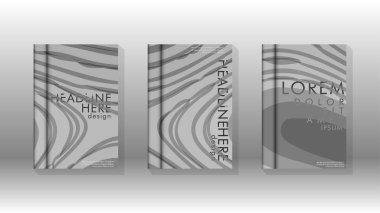 Geometrik tasarım arka planlı kapak kitabı.