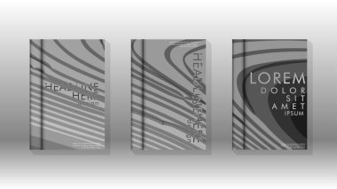 Geometrik tasarım arka planlı kapak kitabı.