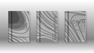 Geometrik tasarım arka planlı kapak kitabı.