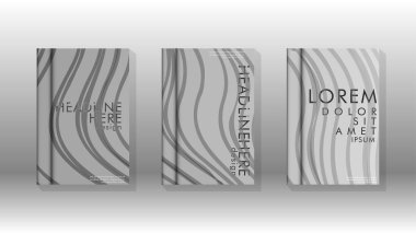 Geometrik tasarım arka planlı kapak kitabı.