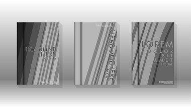 Geometrik tasarım arka planlı kapak kitabı.