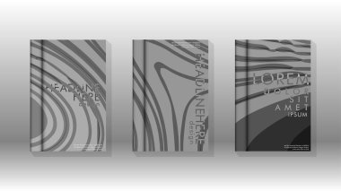 Geometrik tasarım arka planlı kapak kitabı.