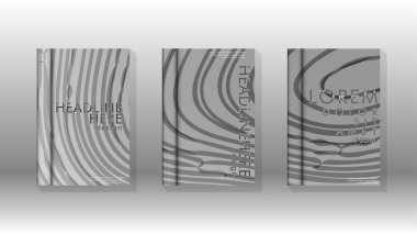 Geometrik tasarım arka planlı kapak kitabı.