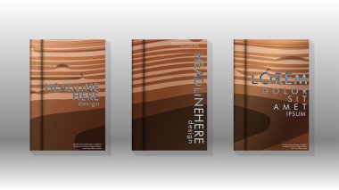 Geometrik tasarım arka planlı kapak kitabı