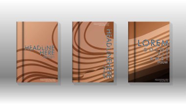 Geometrik tasarım arka planlı kapak kitabı