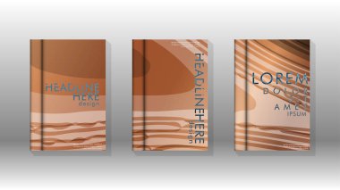 Geometrik tasarım arka planlı kapak kitabı