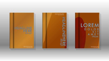 Geometrik tasarım arka planlı kapak kitabı.