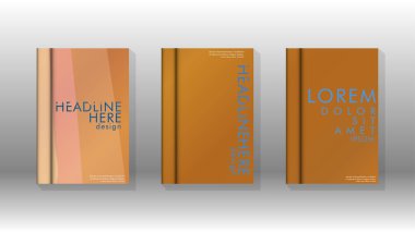 Geometrik tasarım arka planlı kapak kitabı.