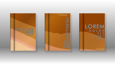 Geometrik tasarım arka planlı kapak kitabı.