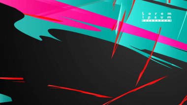 Renkli geometrik arka planlar. Basit form kompozisyonu. Eps10 vektör şablonu