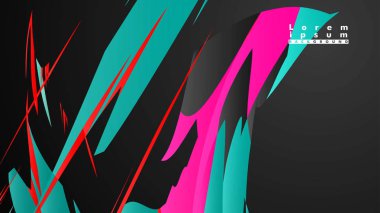 Renkli geometrik arka planlar. Basit form kompozisyonu. Eps10 vektör şablonu