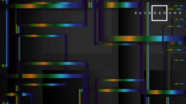 Modern Soyut Vektör Kutusu Arka Plan. renkli degrade şeritler ile. eps 10 şablonu