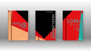 Soyut kitap kapağı düzeninin arka planı. Broşürler, dergiler, vektör şablonları vb. için. Modern tasarımlar Eps 10'da geometrik desenler oluşturur