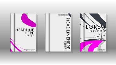 Arka kapak sıvı elemanları ile. Tasarım kavramı kitap. Fütüristik iş düzeni. Dijital poster şablonu. Tasarlamak vektör - eps10