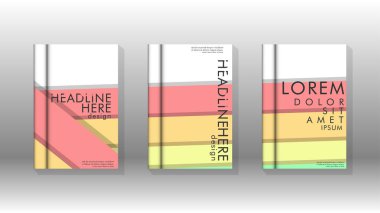 Kapak kitabı kavramı soyut geometrik arka plan renk ve şekillerin bir kombinasyonu ile