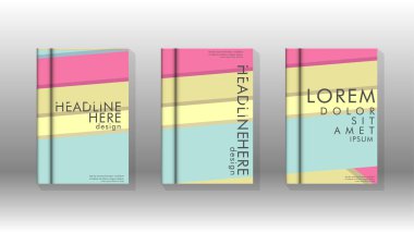 Kapak kitabı kavramı soyut geometrik arka plan renk ve şekillerin bir kombinasyonu ile