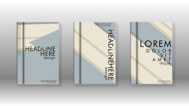 Kitap kapağı kavramı renk ve şekillerin bir kombinasyonu ile soyut geometrik arka plan. vektör tasarımı