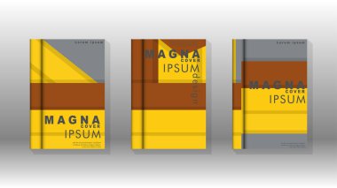 Kapak kitabı kavramı soyut geometrik arka plan renk ve şekillerin bir kombinasyonu ile