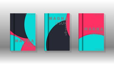 Posterler, kapaklar, broşürler, şirket yıllık iş, vb için soyut daire şekil arka planlar.