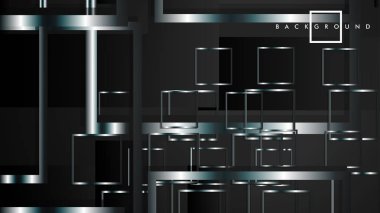 Modern Soyut Vektör Kutusu Arka Plan. beyaz degrade şeritler ile. eps 10 şablonu