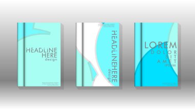 Kurumsal iş yıllık rapor kitap kapağı broşür el ilanı posteri için soyut düşük daire şekil arka plan. Eps10 vektör şablonu