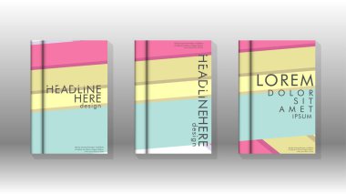 Kapak kitabı kavramı soyut geometrik arka plan renk ve şekillerin bir kombinasyonu ile