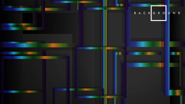 Modern Soyut Vektör Kutusu Arka Plan. renkli degrade şeritler ile. eps 10 şablonu