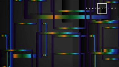 Modern Soyut Vektör Kutusu Arka Plan. renkli degrade şeritler ile. eps 10 şablonu