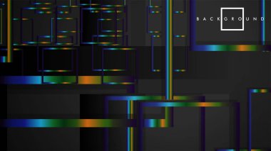 Modern Soyut Vektör Kutusu Arka Plan. renkli degrade şeritler ile. eps 10 şablonu